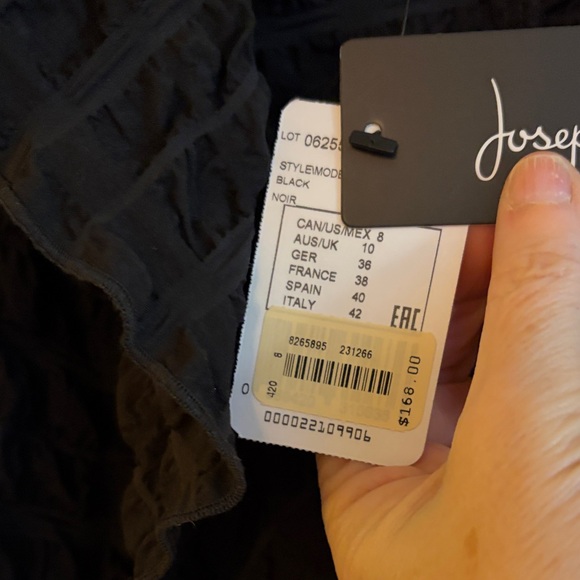 NWT Joseph Ribkoff Black bubble Textured Sz 10 lightweight unlined jacket. - Picture 4 of 12